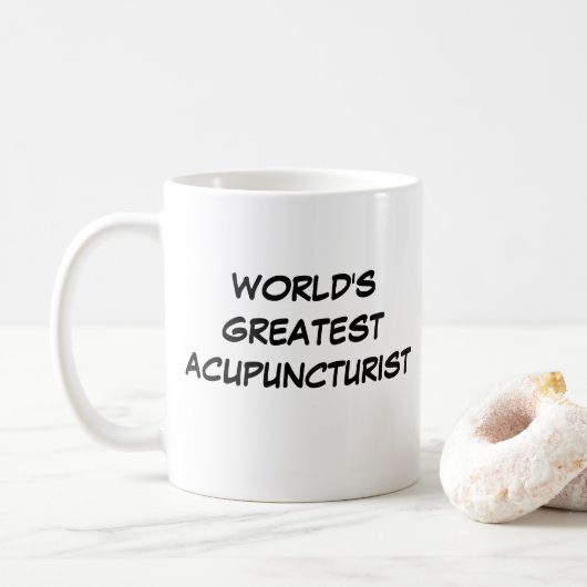 Mug "Le plus grand acupuncturiste du monde" (Avec donut)