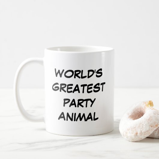 Mug "Le plus grand animal du parti au monde" (Avec donut)