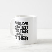 Mug Le plus grand au monde plus loin Je veux dire Père (Devant gauche)