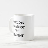 Mug "Le plus grand "B" étudiant du monde" (Devant gauche)