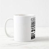 Mug Le plus grand bonbon à mari jamais personnalisé (Gauche)