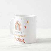 Mug Le plus grand cadeau d'enseignant du monde Boho ar (Devant gauche)