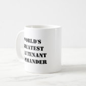 Mug "Le plus grand Capitaine de corvette du monde" (Devant gauche)