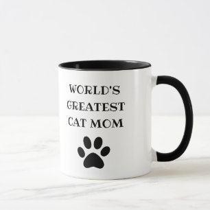 Mug Le plus grand chat maman texte personnalisé person