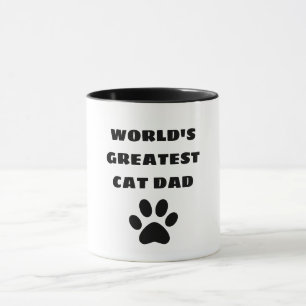 Mug Le plus grand chat papa du monde texte personnalis