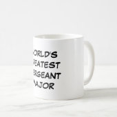 Mug "Le plus grand commandant de sergent du monde" (Devant droit)