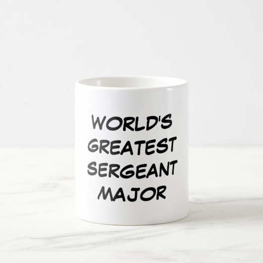 Mug "Le plus grand commandant de sergent du monde" (Centre)