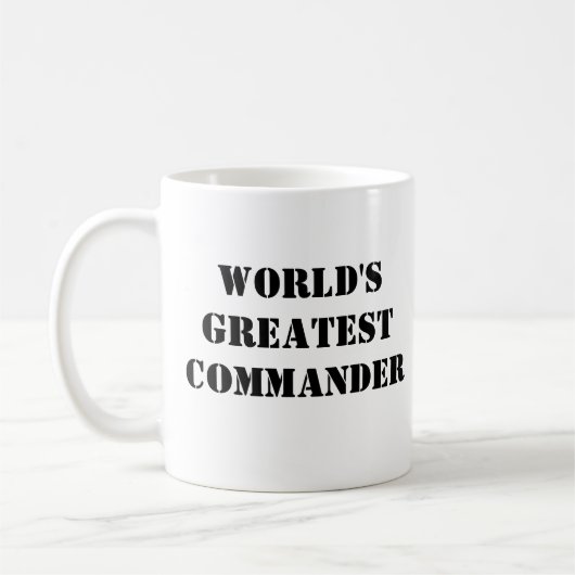 Mug "Le plus grand commandant du monde" (Gauche)