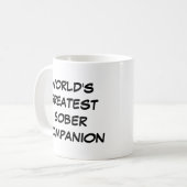 Mug "Le plus grand compagnon de sobre du monde" (Devant gauche)