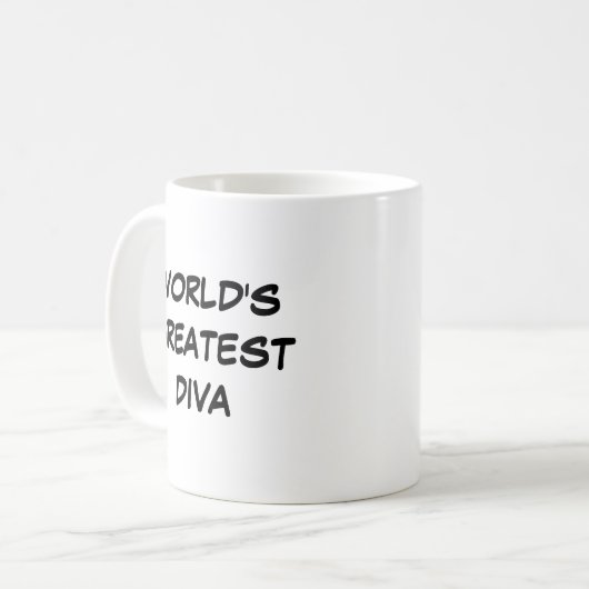 Mug "Le plus grand Diva du monde" (Devant gauche)