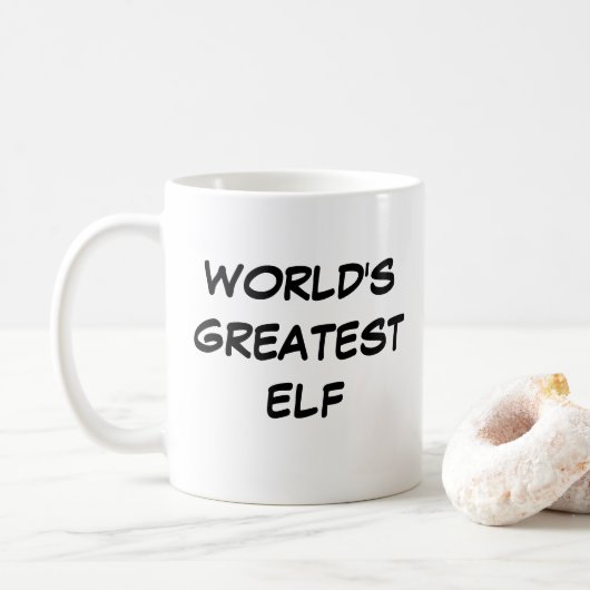 Mug "Le plus grand elfe du monde" (Avec donut)