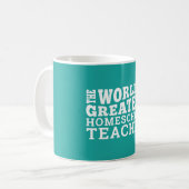 Mug Le plus grand enseignant d'école familiale au mond (Devant gauche)