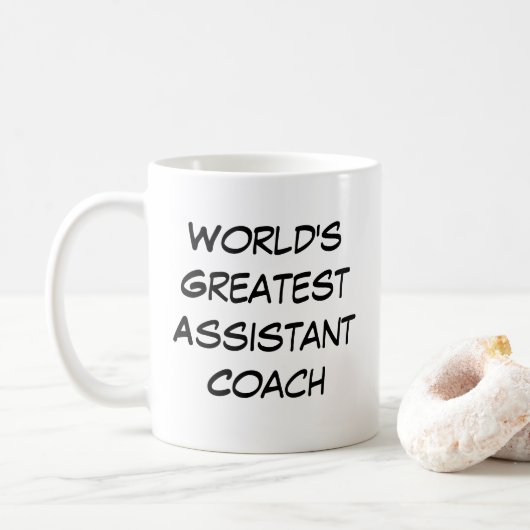 Mug "Le plus grand entraîneur adjoint du monde" (Avec donut)