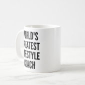 Mug Le plus grand entraîneur de mode de vie (Devant gauche)