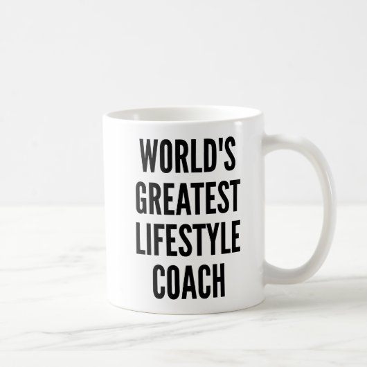 Mug Le plus grand entraîneur de mode de vie (Droite)