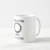 Mug Le plus grand étudiant latin du monde (femelle) (Devant droit)