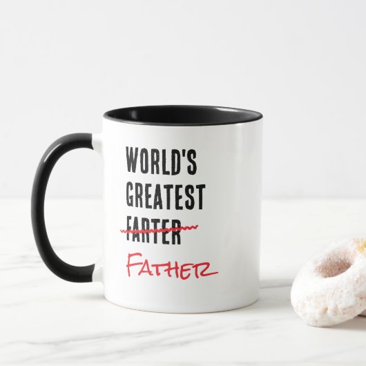 Mug Le plus grand frère ou père du monde (Avec donut)