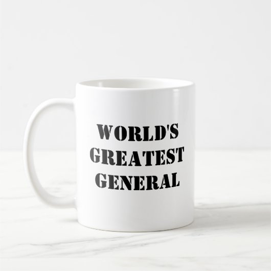Mug "Le plus grand général du monde" (Gauche)