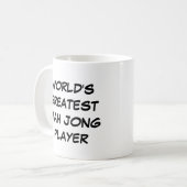 Mug "Le plus grand joueur de Mah Jong du monde" (Devant gauche)