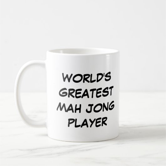 Mug "Le plus grand joueur de Mah Jong du monde" (Gauche)