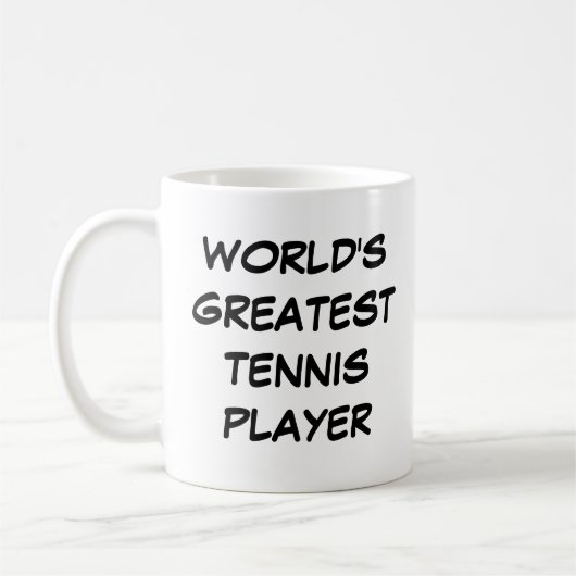 Mug "Le plus grand joueur de tennis du monde" (Gauche)
