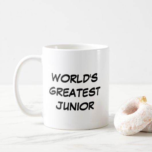 Mug "Le plus grand junior du monde" (Avec donut)