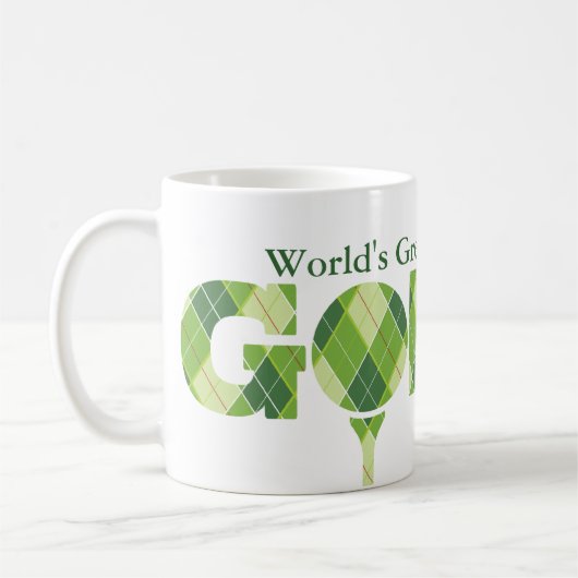 Mug Le plus grand Nephew & Golfer du monde amusant tou (Gauche)