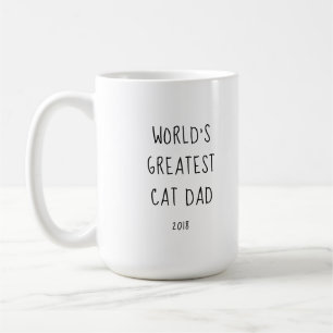 Mug Le plus grand papa de chat du monde - photo, nom e