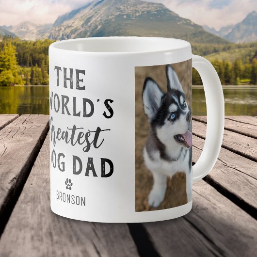 Mug Le plus grand papa de chien du monde photo personn
