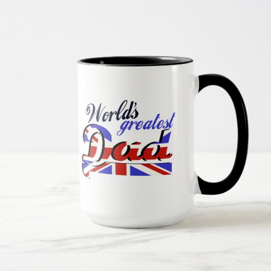 Mug Le plus grand papa du monde avec le drapeau (Droite)