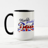 Mug Le plus grand papa du monde avec le drapeau (Gauche)