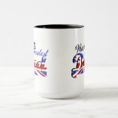 Mug Le plus grand papa du monde avec le drapeau (Centre)
