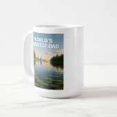 Mug Le plus grand papa du monde - Sailboat Serenity Ed (Devant gauche)
