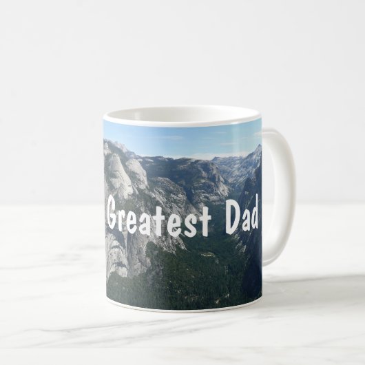 Mug Le plus grand papa Glacier Point Yosemite du monde (Devant droit)