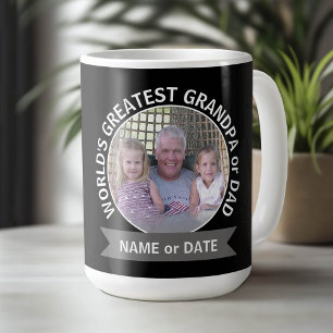 Mug Le plus grand papa grand-père du monde Modèle phot
