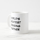 Mug "Le plus grand partenaire de jogging du monde" (Devant gauche)