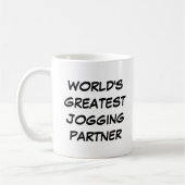 Mug "Le plus grand partenaire de jogging du monde" (Gauche)
