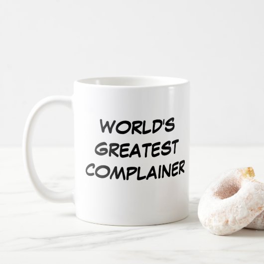 Mug "Le plus grand plaignant du monde" (Avec donut)