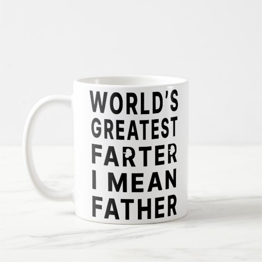 Mug Le plus grand plus loin du monde Je veux dire père (Gauche)
