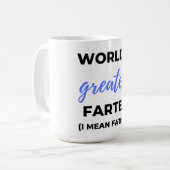 Mug Le plus grand plus loin du monde Je veux dire père (Devant gauche)
