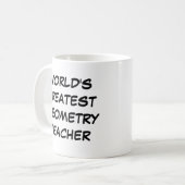 Mug "Le plus grand professeur de géométrie du monde" M (Devant gauche)