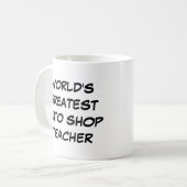 Mug "Le plus grand professeur de magasin d'auto du (Devant gauche)