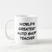 Mug "Le plus grand professeur de magasin d'auto du (Gauche)