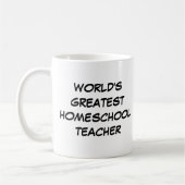 Mug "Le plus grand professeur d'école au monde" (Gauche)