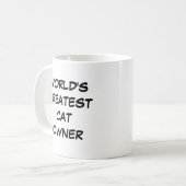 Mug "Le plus grand propriétaire de chats du monde" (Devant gauche)
