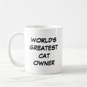 Mug "Le plus grand propriétaire de chats du monde" (Gauche)