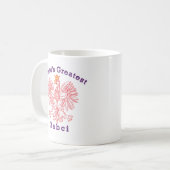 Mug Le plus grand rouge Eagle de Babci du monde (Devant gauche)
