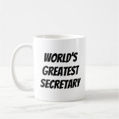 Mug Le plus grand secrétaire du monde (Gauche)