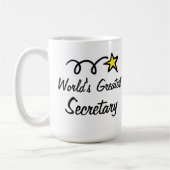 Mug Le plus grand secrétaire du monde - cadeau de (Gauche)