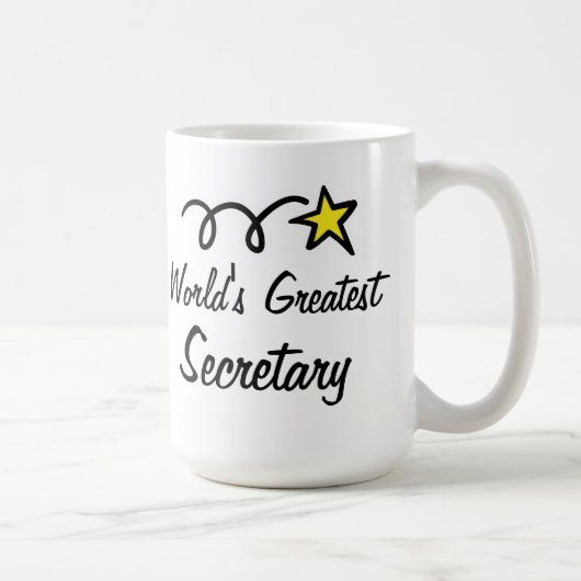 Mug Le plus grand secrétaire du monde - cadeau de (Droite)
